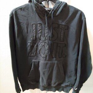 Nike Pull Over Hoodie Sweatshirt Adult Medium Black Just Do It Athletic Mens